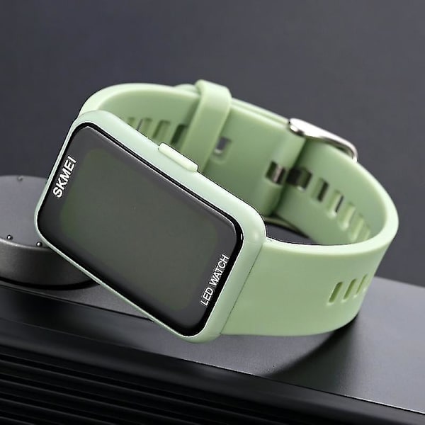 Skmei 1873 LED Elektronisk Ur Light Green