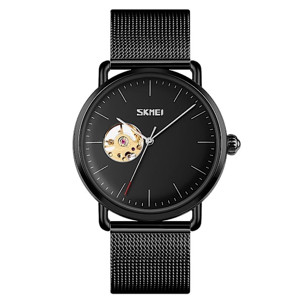 Skmei 9201 Automatisk Mekanisk Ur Rose Guld Sort Black