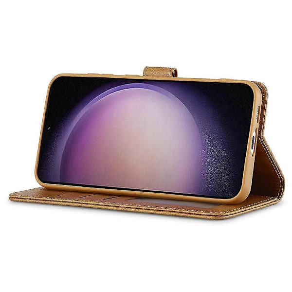 LC.IMEEKE Etui til Samsung Galaxy A16 5G/A16 4G Kalveskindsstruktur PU Læder Stand Wallet Telefon Cover Multicolor Style B