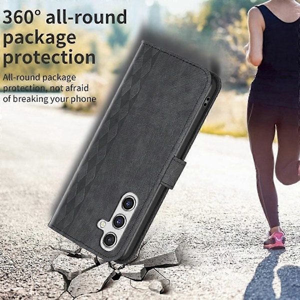 Til Samsung Galaxy A15 4G Etui Præget PU Læder Telefon Standpung Cover Multicolor Style A