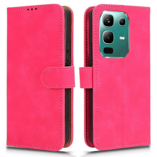 Infinix Note 50x 5G Nahkakotelo Iho Tuntuu Pudotussuojatulta Lompakko Käännettävä Puhelinkotelo Multicolor Rose