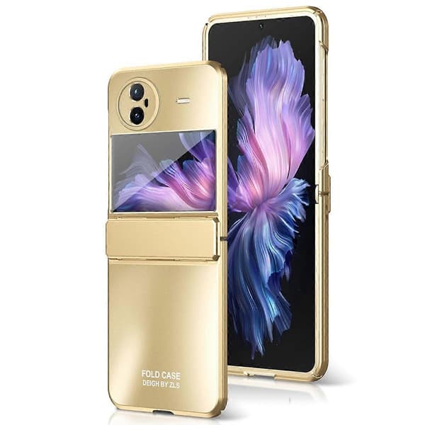 For vivo X Flip Elektroplettering PC Telefondeksel Anti-Fall Matt Cover Multicolor Style E