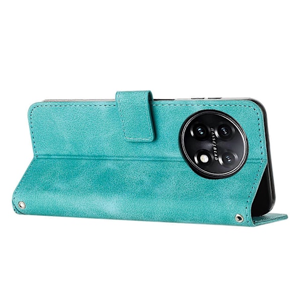 Triangelmönstrat Plånboksfodral för OnePlus 11 5G, Ställ PU Läder Anti-droppskydd Multicolor Style E