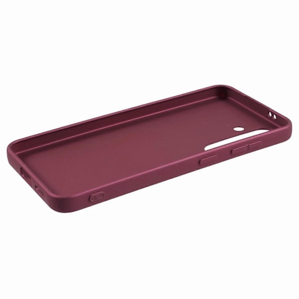 X-LEVEL Guardian Series TPU-skal för Samsung Galaxy S24+ - Mjuk Matt Baksida Multicolor Wine Red