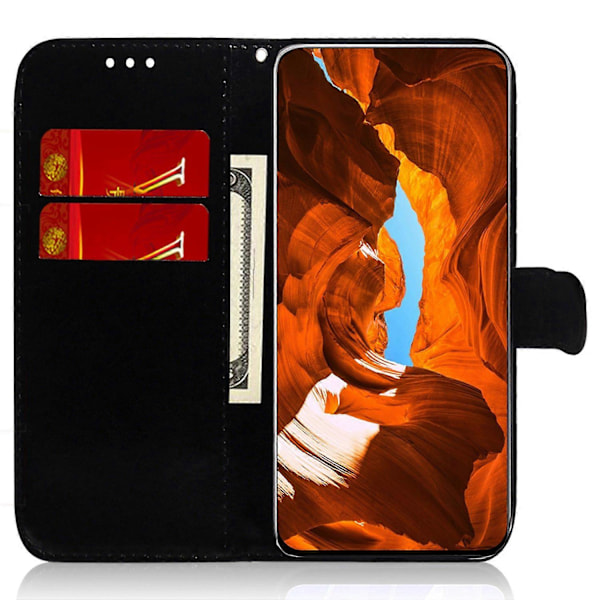 För OnePlus 11 5G Mobilskal Bländande Blommönster Plånbok Ställ PU Läder Mobilfodral Multicolor Style C