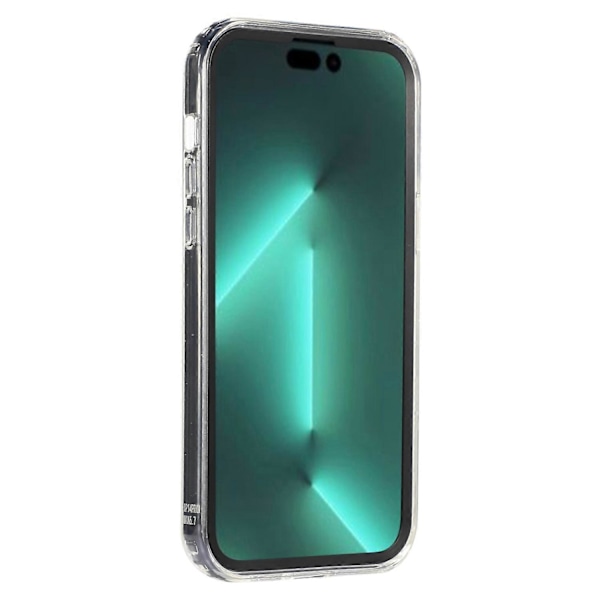 Til iPhone 14 Pro 6,1 tommer Transparent Bagside Cover Kort Slot Funktion Blød TPU Telefon Shell Case