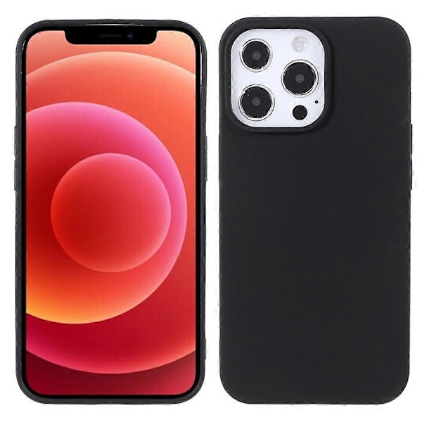 För iPhone 13 Pro 6.1 tum Slim Surface Layer Slät Matt Mjuk Flexibel TPU Skal Multicolor Style B
