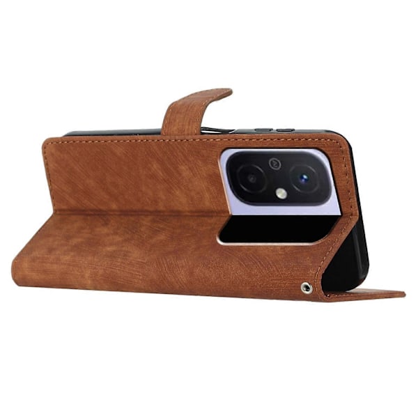 Plånbok PU Läder Telefonfodral för Xiaomi Redmi 12C 4G, Hudvänligt Ställ Telefonfodral Multicolor Style A