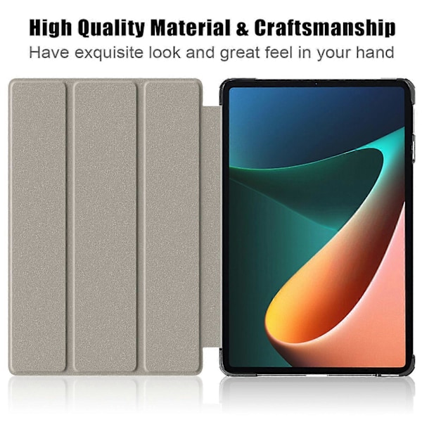 Til Xiaomi Pad 6 Tri-fold Stand Tablet Cover Magnetisk Smart PU Læder Folio Cover Multicolor Style D
