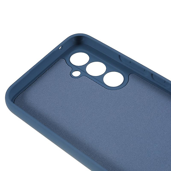 För Samsung Galaxy S23 Fe Fiberfoder Gummibelagt Tpu- cover anti-scratch case Sapphire