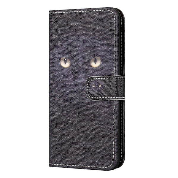 För Xiaomi Redmi Note 13 Pro 5G/Poco X6 5G Mobilskal 3D Mönster Läder Plånboksfodral Multicolor Cat&#39;s Eye
