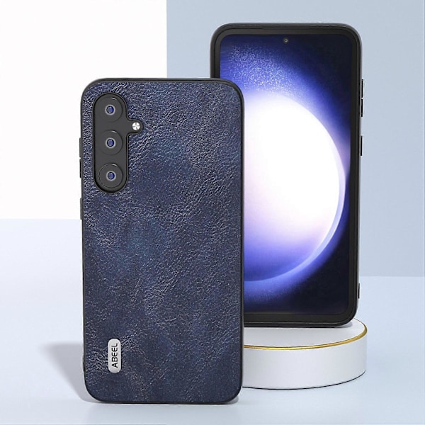 Lehmännahkakuvioinen puhelinkotelo Samsung Galaxy S23 FE:lle, iskunkestävä PU-nahka+TPU+PC-suojus Multicolor Style D