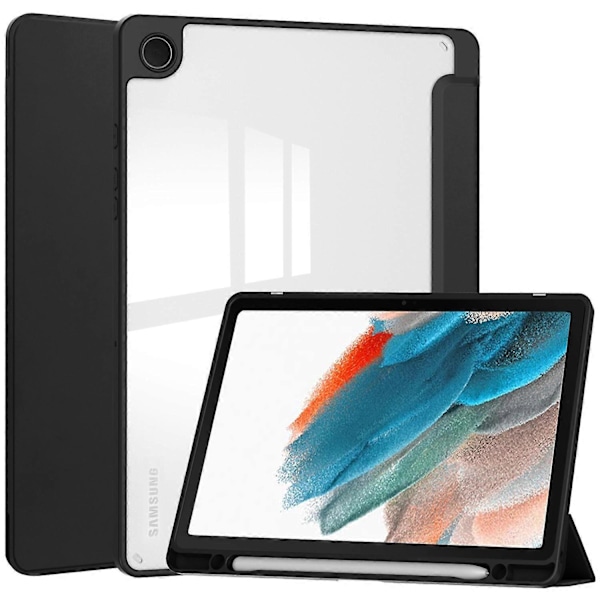 Kirkas takakansi Samsung Galaxy Tab A9+ PU+TPU+Akryyli tablettikotelolle kynäpaikalla Multicolor Style A