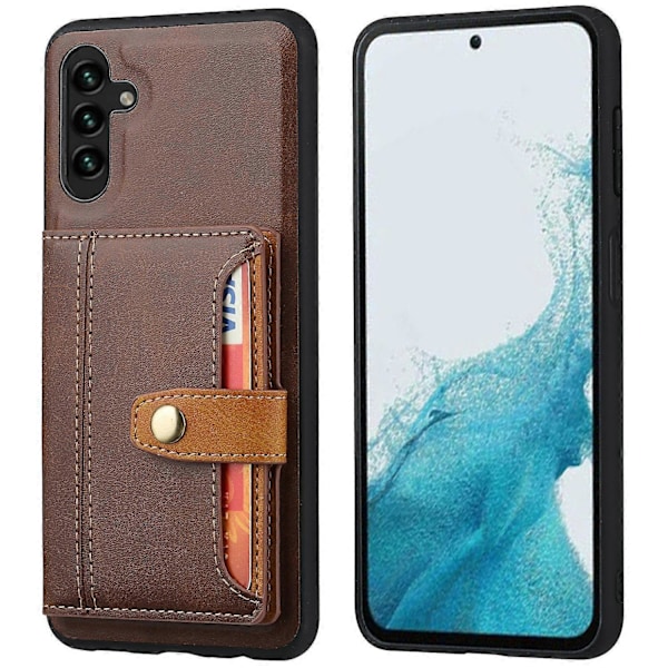 För Samsung Galaxy S25 Fodral Kalvtextur Korthållare PU Läder + TPU Stödfodral Multicolor Style A