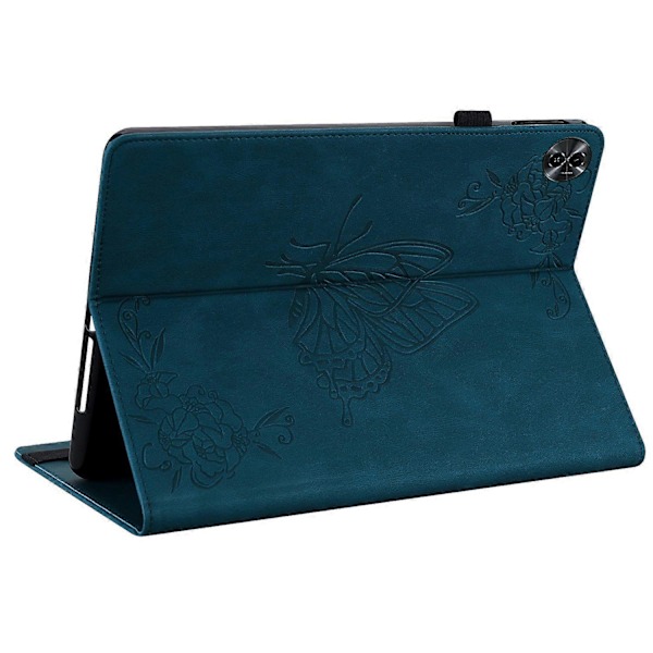 Tablet Cover til Realme Pad 2 PU Læder Cover Sommerfugl Blomst Præget Kortholder Shell Multicolor Style B