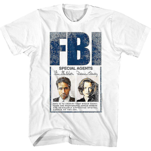 Fbi Badge X-files T-shirt Kläder M