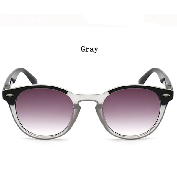 Trendikkäät Gradient-Lukulasit Elegantti Lukulasit Pyöreä Kehys Miehille ja Naisille Silmälasit (1.0 - 4.0) Rosa Rosa +2,0