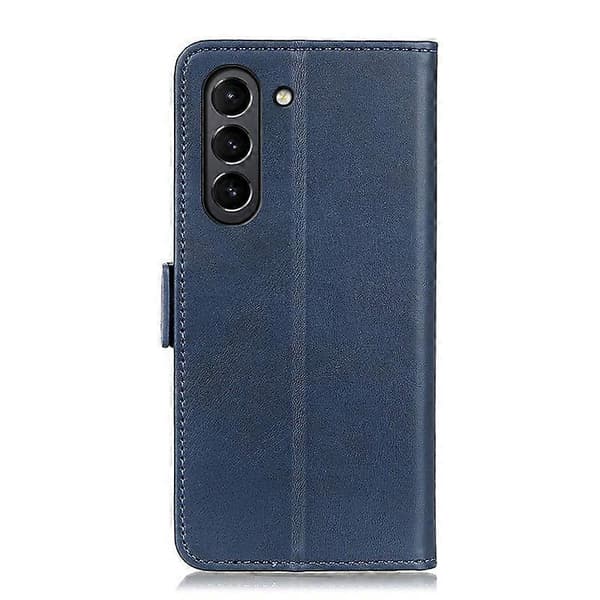 Magnetisk Dobbelt Lås PU Læder Beskyttende Wallet Case til Samsung Galaxy S21 FE Multicolor Style E