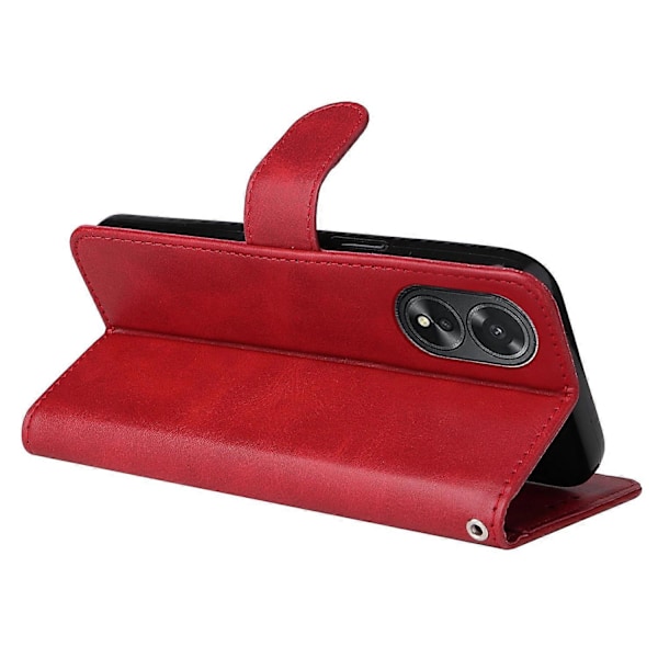 Til Oppo A38 4G Etui Wallet Telefon Stand Shell PU Læder Cover med Kalvetekstur Multicolor Style C