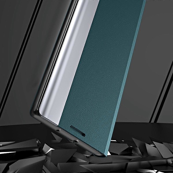 Til Samsung Galaxy A13 4G Etui Stativ PC Skal PU Læder Stødsikkert Telefoncover Multicolor Sky Blue