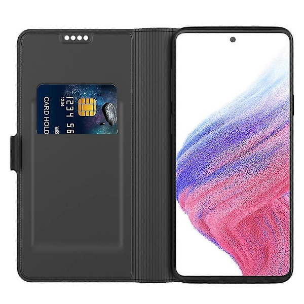 Skal för Samsung Galaxy A16 5G/A16 4G Stötsäkert TPU Innerskal Läder Telefonskydd Multicolor Style B