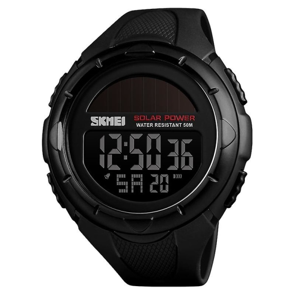 Skmei 1405 Solar Power Outdoor Sports Watch Black