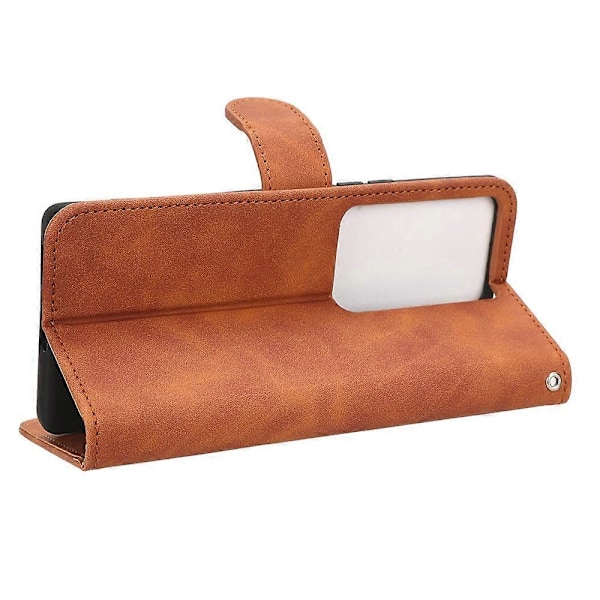 Hud-venligt PU læder telefoncover til vivo S17 5G, understøttende stativ Slim-Fit Wallet Flip telefonetui Multicolor Style D
