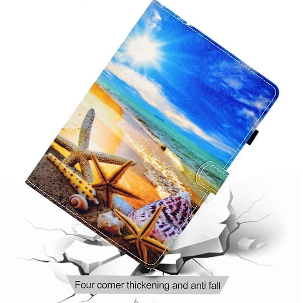 Samsung Galaxy Tab A9+ PU-nahkakotelo, kuvioitu, älykäs tablettisuojus kynätelineellä Multicolor Style P