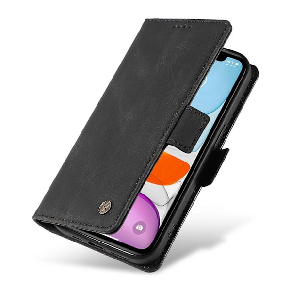 YIKATU YK-005 PU Læder Flip Cover til iPhone 11, Wallet Stand Hud-berørings Telefon Cover Multicolor Style E