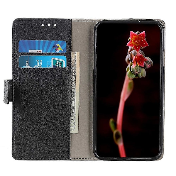 Anti-drop PU Læder Wallet Stand Design Beskyttelsescover til iPhone 13 Pro 6.1 tommer