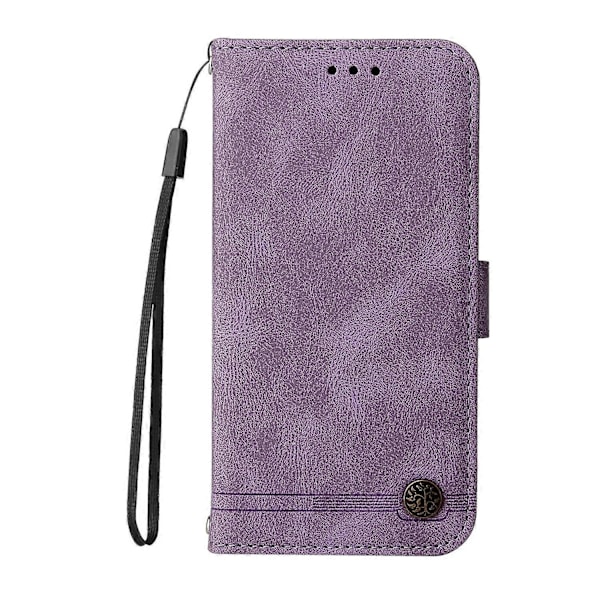 För Samsung Galaxy A32 4G (EU-version) Stödjande Ställ Design Trädmönster Metallknapp Flip