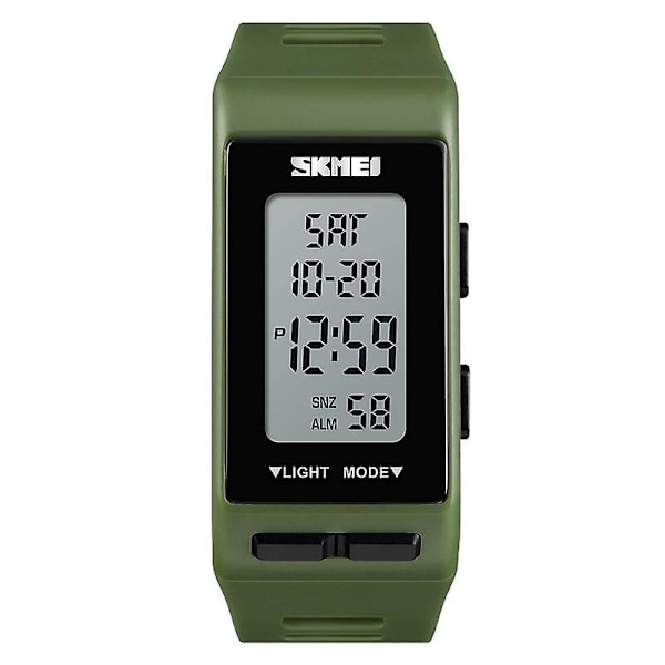 Skmei 1362 Fashion Waterproof Countdown Led Watch Army Green