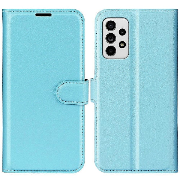 För Samsung Galaxy A33 5G Litchi Textur PU Läder Flip Ställ Fodral Plånboksstil Magnetlås