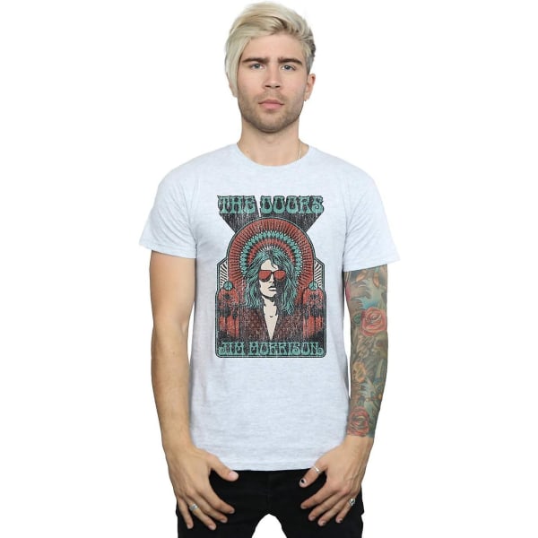 The Doors Retro Jim Morrison T-paita miehille, aikuisten koot S-3xl Txu235 Sport Grey 3XL