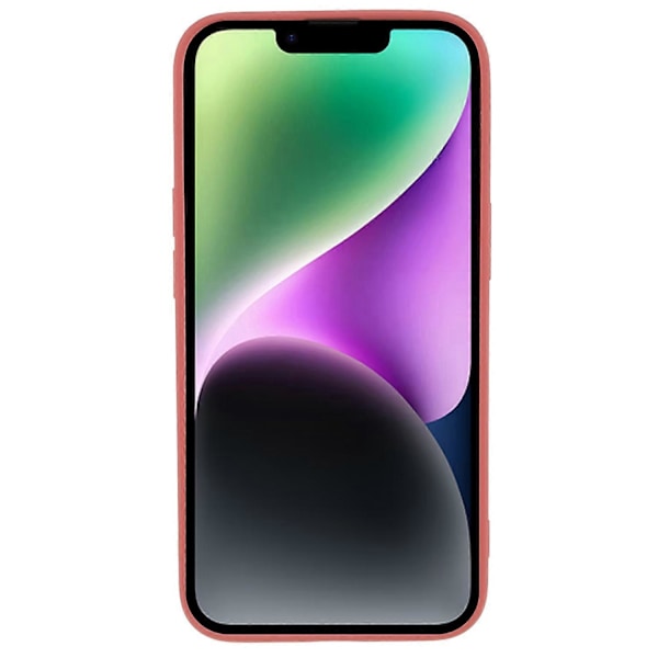 Gummibelagt halkfritt skal för iPhone 14 Plus, mjukt TPU-fibertyg på insidan Multicolor Style C