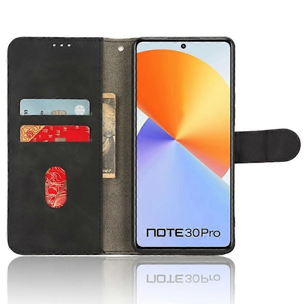 Infinix Note 30 Pro 4G Lompakkokotelo Puhelimelle, Ihonmyötäinen PU-nahkainen Jalustallinen Käännettävä Suojakotelo