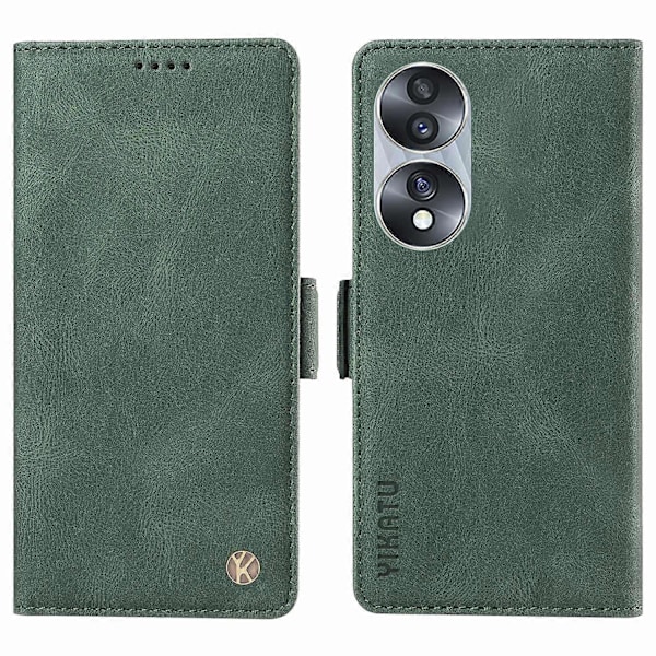 YIKATU YK-005 Honor 70 5G Lompakkokotelo Puhelimen Suojakotelo Jalustalla Ihoa myötäilevää PU-nahkaa Multicolor Style D