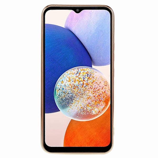 Skyddsfodral för Samsung Galaxy A14 4G/5G, Stöttåligt TPU Glansigt 6D Elektropläterat Telefonskal Multicolor Style B
