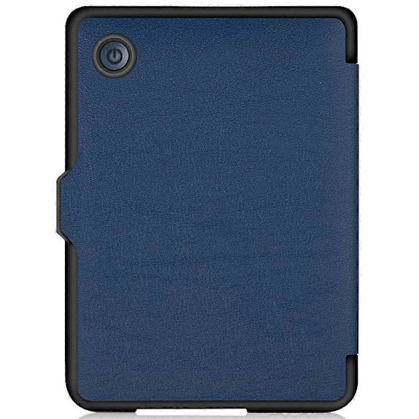 Tolino Shine 4 Kotelo Kirjatyyli PC + PU Nahka E-lukulaite Suojakotelo Automaattisella Lepotilalla/Herätyksellä Multicolor Dark Blue