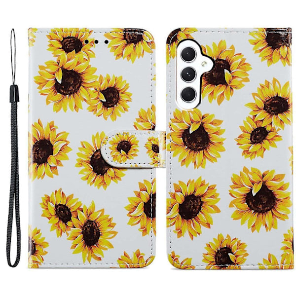 Plånboksfodral för Samsung Galaxy A15 5G PU Läder Mönstertryck Telefonskal Multicolor Style N