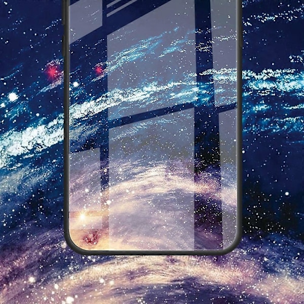 Skal för Samsung Galaxy A14 5G/A14 4G, härdat glas+PC+TPU, mönstertryck Multicolor Style H