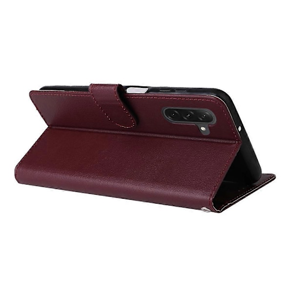Plånboksfodral med Ställ för Samsung Galaxy A26 5G, PU Läder Telefonskal - Svart Multicolor Wine Red