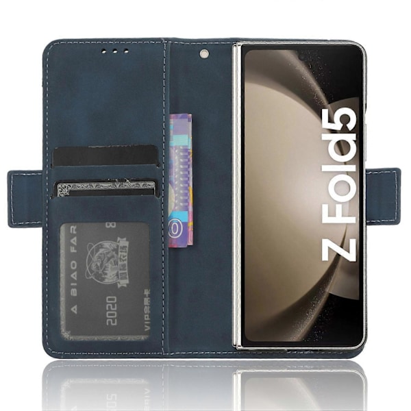 Useita korttipaikkoja sisältävä nahkakotelo Samsung Galaxy Z Fold5 5G:lle, lompakkoteline puhelinkuori Multicolor Style D