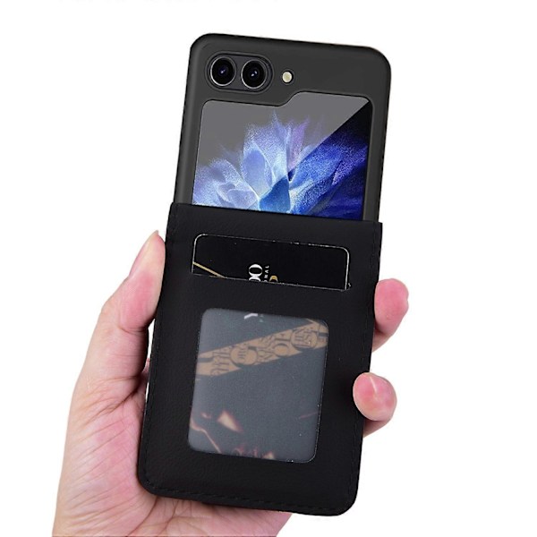Til Samsung Galaxy Z Flip5 5G Etui Præget PU Læder+PC Telefon Cover Multicolor Style C
