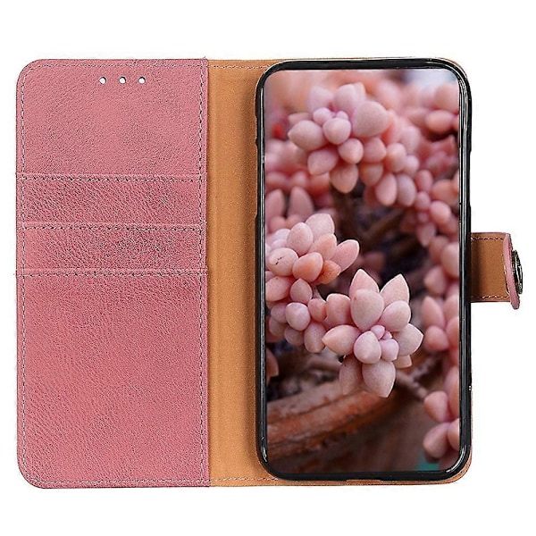 KHAZNEH Honor 90 PU-nahkakotelo, naarmuuntumaton lehmännahkajäljitelmä, jalustalla ja lompakolla Multicolor Style B