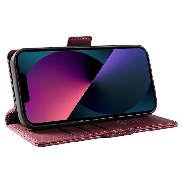 YIKATU YK-005 Til iPhone 15 Hud-berørings PU Læder Telefon Cover Stødsikkert Wallet Stand Cover Multicolor Style F