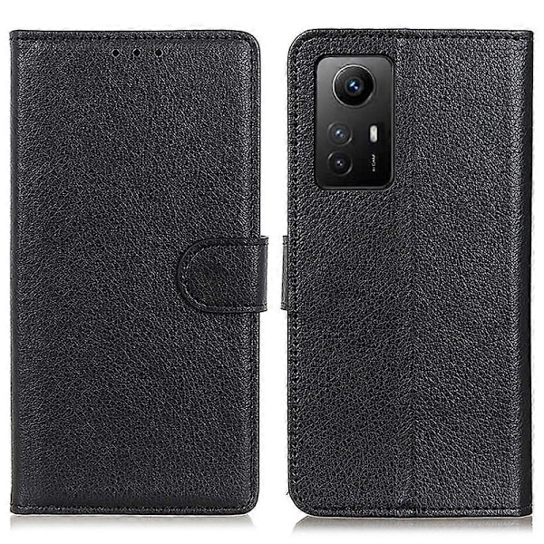 För Xiaomi Redmi Note 12S 4G Repskydd Mobilskal PU Läder Ställ Plånboksfodral Multicolor Style A