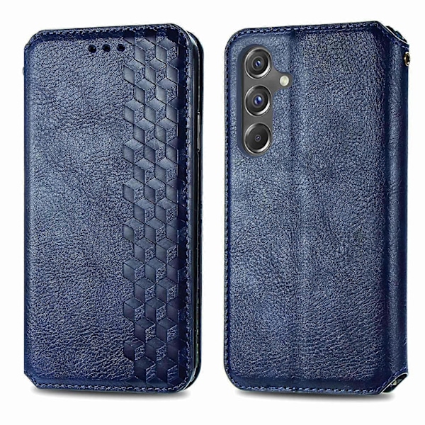 Stødsikkert etui med rombe-præg, pung og stativ til Samsung Galaxy A15 4G/A15 5G Multicolor Style A