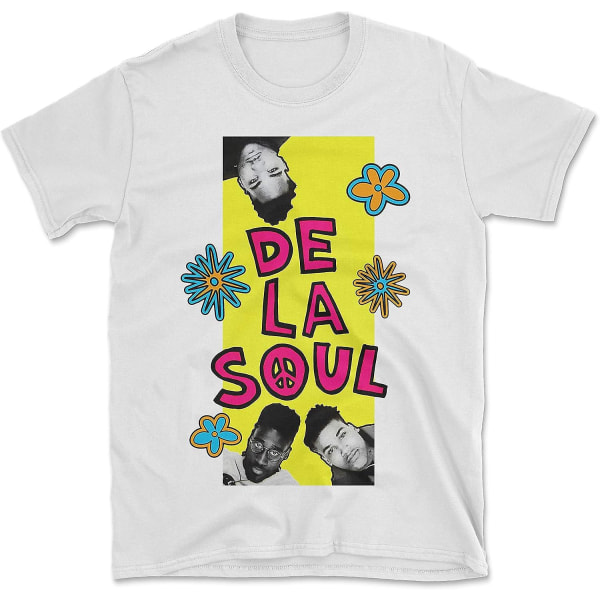 De La Soul Flowers Hip Hop T-shirt White M