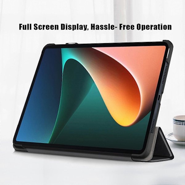 För Xiaomi Pad 6 Tri-fold Ställ Tablet Fodral Magnetiskt Smart PU Läder Folio Omslag Multicolor Style A